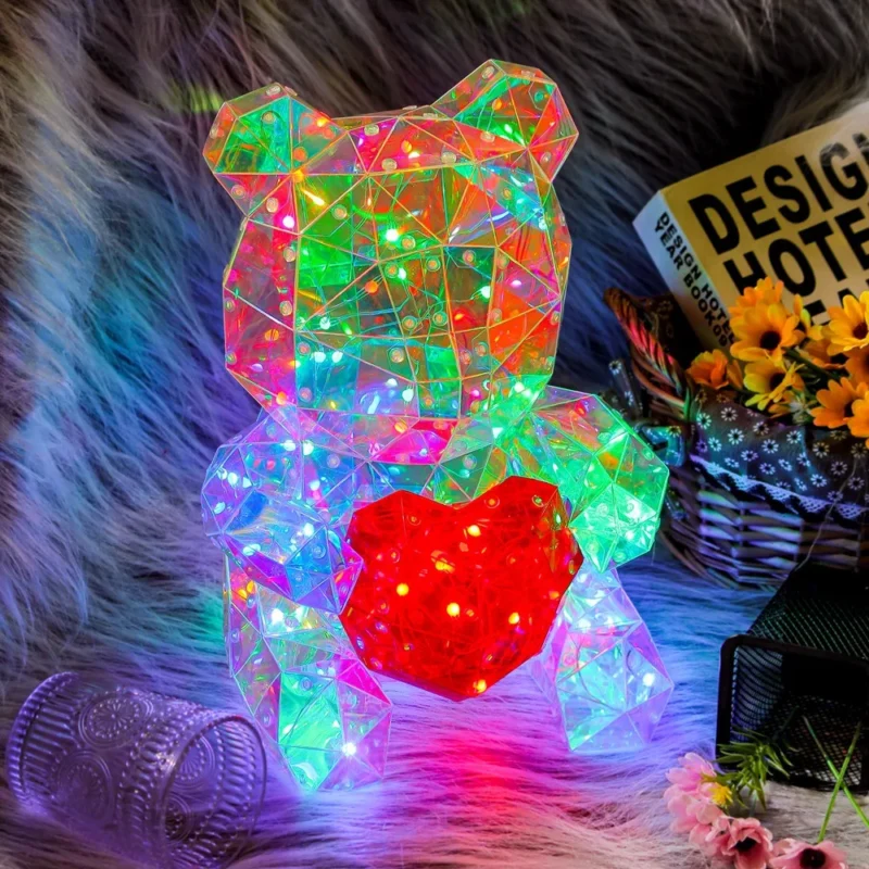 30cm Teddy Bear LED Lamp - Image 4