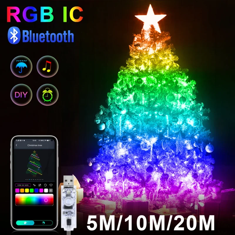 Smart Bluetooth Christmas Fairy Lights