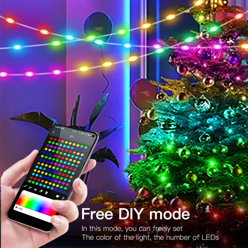 Smart Bluetooth Christmas Fairy Lights - Image 3