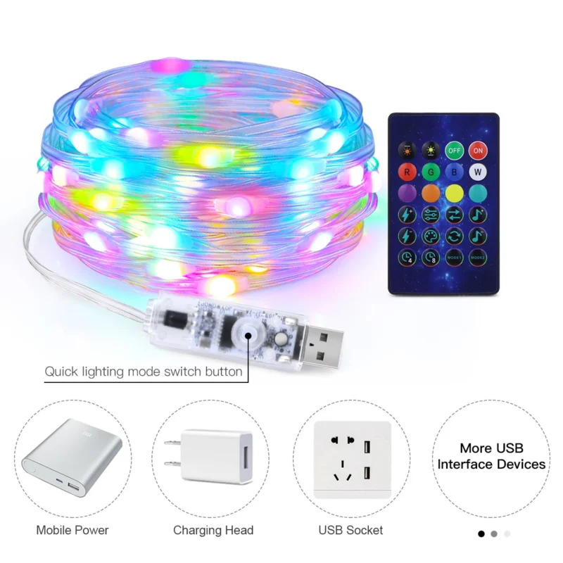 Smart Bluetooth Christmas Fairy Lights - Image 2