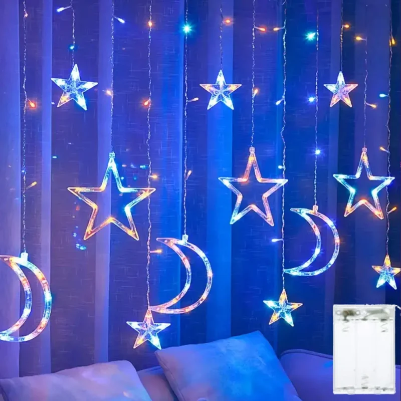 3.5m Star Moon LED Curtain Light - Image 6