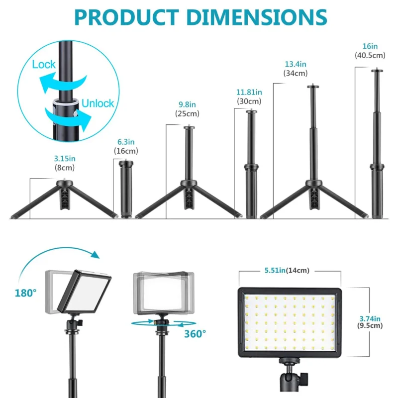 LED Video Light Panel Kit - Image 6